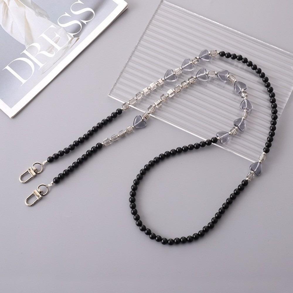 Acrylic Beads Crossbody Phone Strap Crossbody Style Phone Lanyard Charm Phone Accessory