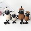 Cartoon Sheep Key Chain Bag Pendant Shawn Lamb Plush Toy Car Accessories Key Chains