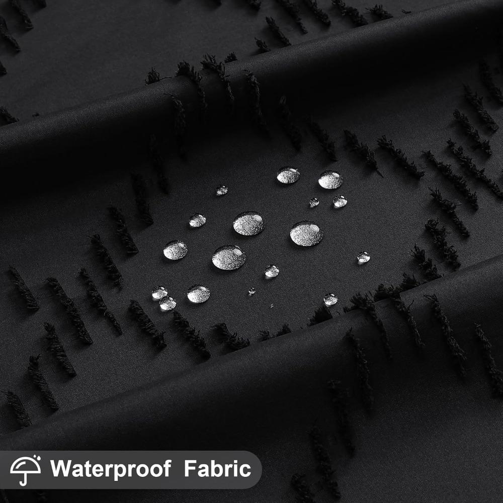 Tassels Bath Curtain Waterproof Bathing Cover Minimalist Shower Drape  Bathroom