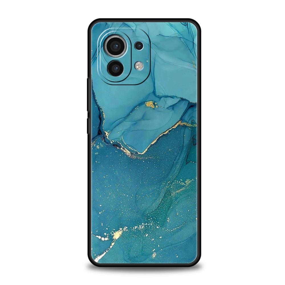 Чехол для телефона для Xiaomi 13 12 11 Lite 12T 11T 10T 9T Mi Poco M4 M3 X4 X3 Pro F4 F3 GT 5G Чехол Мягкий корпус Coque Мраморное искусство Мода