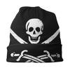 Веселый Роджер Череп и скрещенные кости капот Homme крутые вязаные шапочки Skullies шапка женская унисекс осень-зима теплая объемная шапка-бини