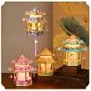 Paper Middle Autumn Festival Lantern 3D Ancient Style Handheld Lantern  Decoration