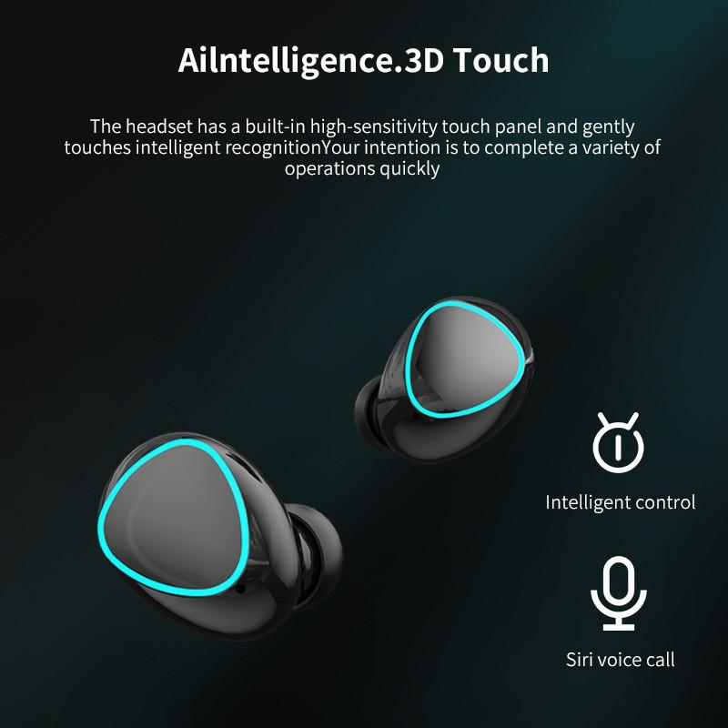 QUEED Беспроводная Bluetooth-гарнитура TWS 5.1 с двойным вызовом Power Touch