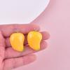 10pcs Resin Simulation Fruit 3D Pendant Diy Resin Mango with Handmade Jewelry Making Accessories Handmade for Earring Keychain