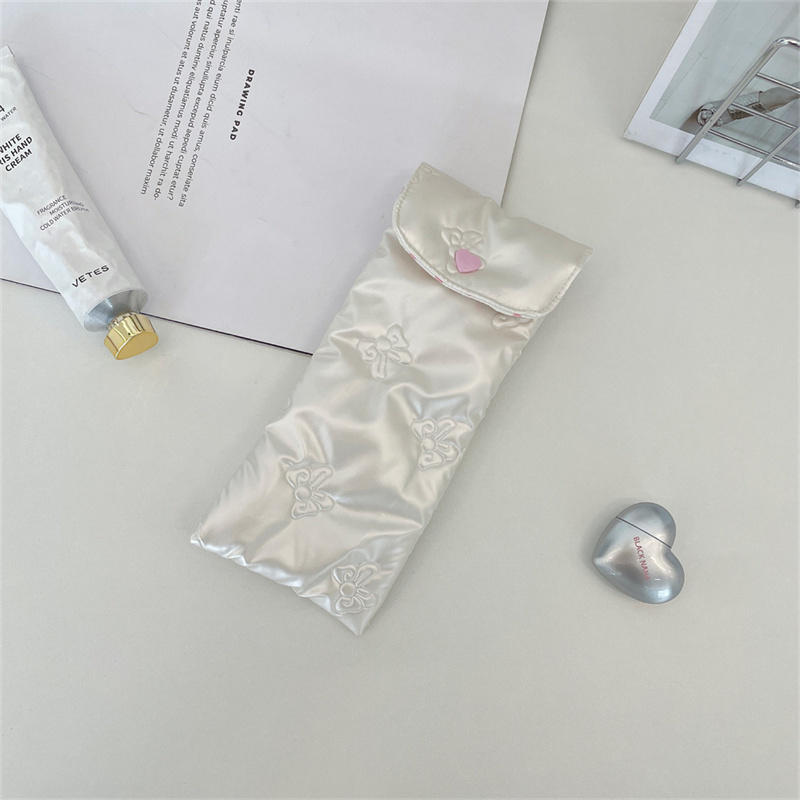 Портативный чехол для очков с бантиком и сердечком, чехол для очков для чтения, мягкий дорожный чехол от царапин для солнцезащитных очков для женщин и мужчин