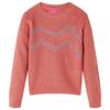 Knitted Pullover for Children Medium Pink 92/104/116/128/140