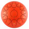 Steel Tongue Drum: 12" with 13 Sanskrit Sounds, Dust-Free, Stress-Free Design, Available In Empty Drum Color.