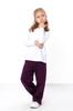 Pants – Girls' Palazzo Casual Loose Fit, Soft Fabric & Elastic Waist, Winter 6437-025 HC