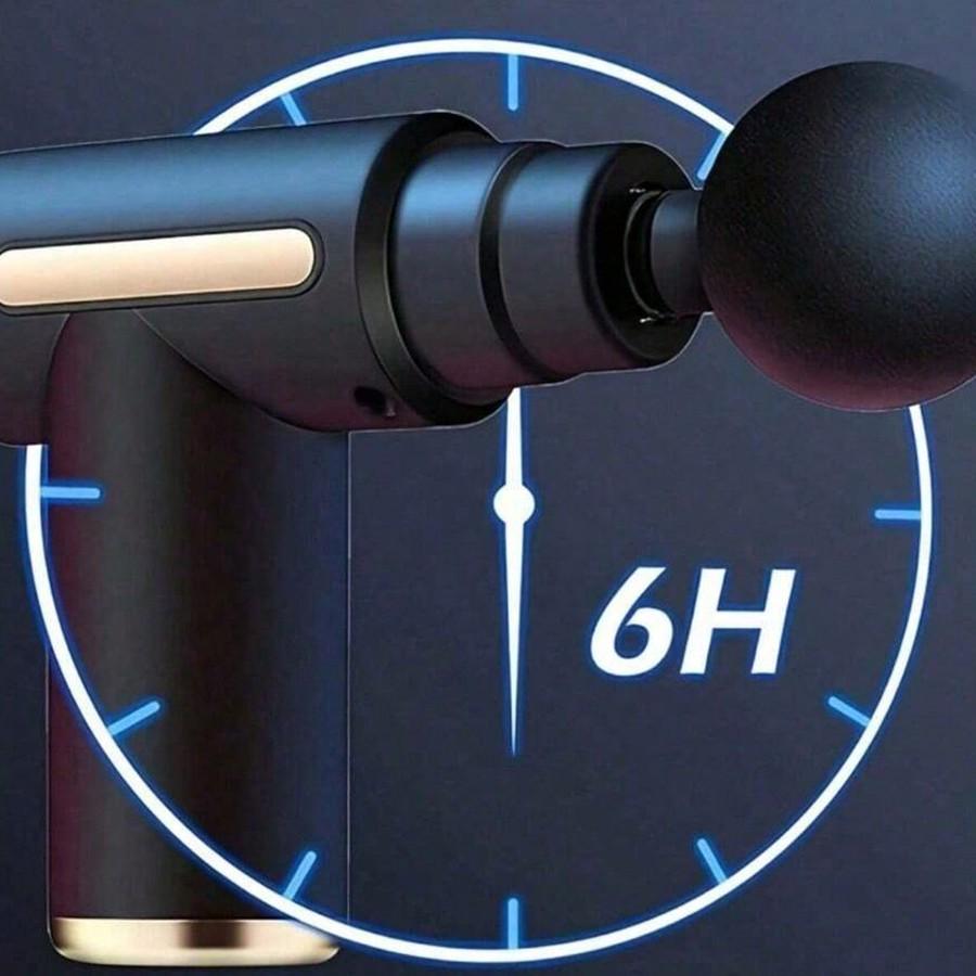 Массажный пистолет, ручной перкуссионный массажер для глубоких тканей для тела, спины и шеи, сверхкомпактный и элегантный дизайн, идеальный подарок