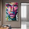 Абстрактное искусство граффити, красочные девушки, лица, холст, картины на стене, художественные постеры и принты, уличные художественные картины, домашний декор