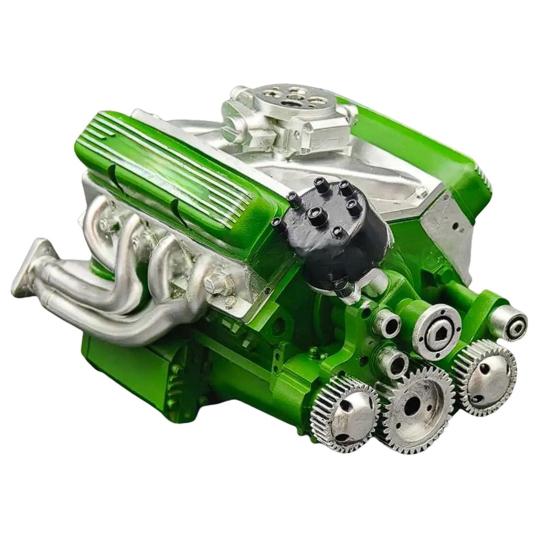 Модель двигателя V8 из смолы, статуэтка двигателя V8 Small-Block, миниатюрная фигурка двигателя V8, коллекционный подарок для взрослых автолюбителей