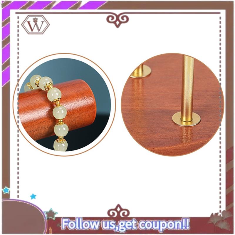 Solid Wood Large Jewelry Rack Jewelry Storage Rack 3 Tiers Bracelet Display Rack For Girls Storage
