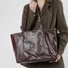 Commuter Big Bag New Cowhide Versatile Women's Bag One Shoulder Tote Bag Fashion Underarm Bag