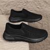 2025 Men Mesh Loafers Walking Shoes Outdoor Summer Flats Black Fitness Sports Sneakers Comfortable Big Size 39-48