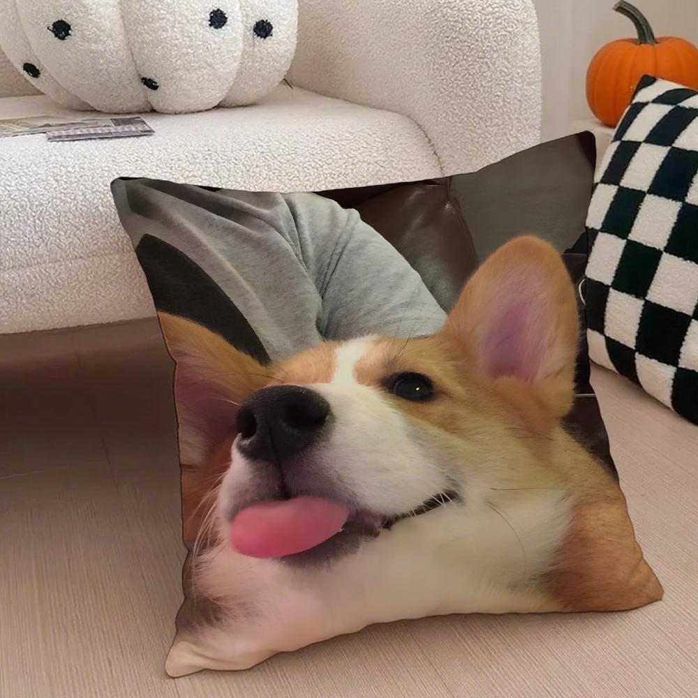 Чехол на подушку C-Corgi Льняная наволочка Мягкая Дышащая Защитная Декор Дивана Комнаты