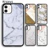 Krajews Черный и золотой мраморный чехол для телефона для iPhone 14 5 SE 6s 7 8 plus X XR XS 11 12 13 pro max Samsung S21 S22ultra Plus