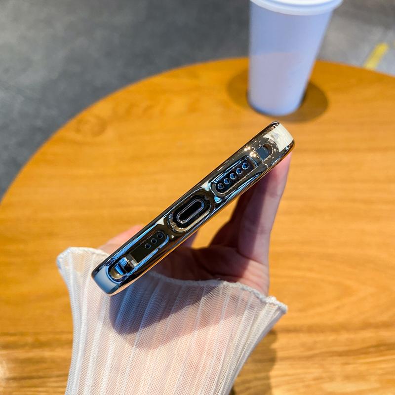 Роскошный мягкий гальванический чехол для телефона для Iphone 14 13 12 11 Pro Max Xr Xs Max X 13pro 11 14 Plus противоударный чехол-бампер