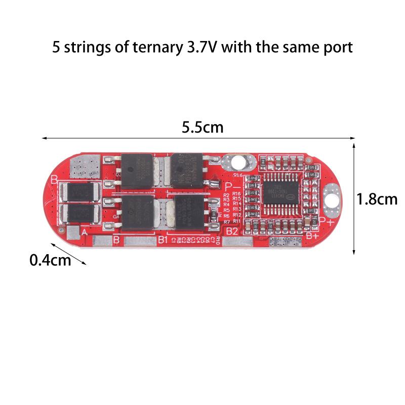 1S 2S 3S 4S 5S Bms 25A Lithium Battery Protection Board Module Balanced Charging Module For Power Tool Battery Pack