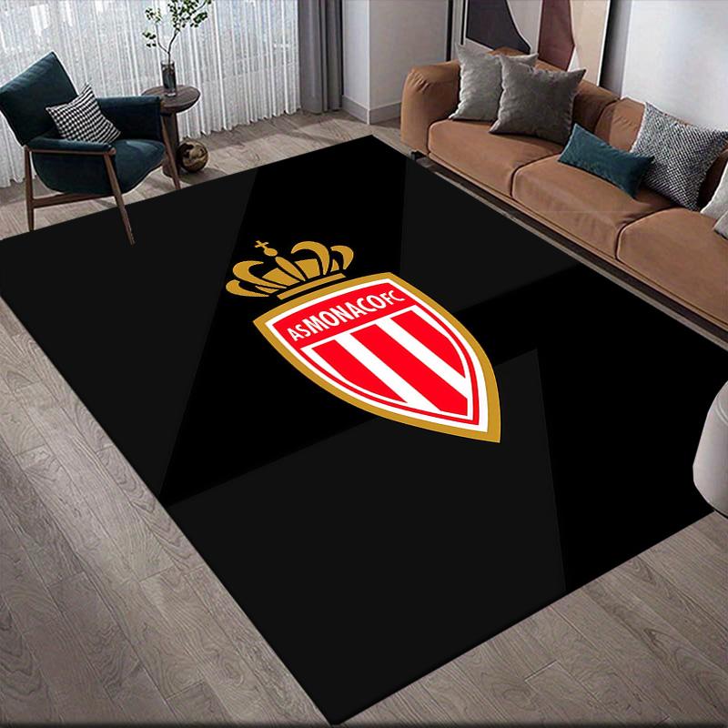 AS Monaco FC2 Flannel Pattern Square Carpet,Area Rug,Carpet Rug for Living Room Bedroom Sofa Playroom Decor,Non-slip Floor Mat