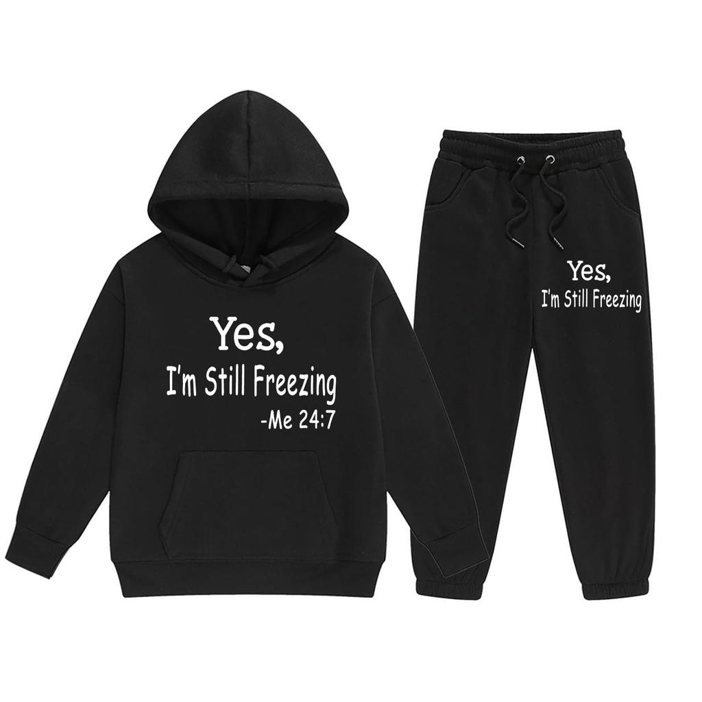 Мальчики Девочки Спортивный костюм Одежда Толстовка с капюшоном Беговые штаны Спортивные костюмы Комплект Модный наряд