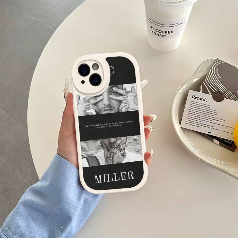 Крутой чехол для телефона M-mac Miller для iPhone 16 15 14 11 12 13 Pro Max Plus Задняя кожаная крышка