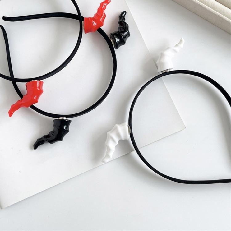 Detachable Devil Horn Hairband For Kids Adult Halloween Costume Parties RolePlay Theme Event Anime Hair Decoration