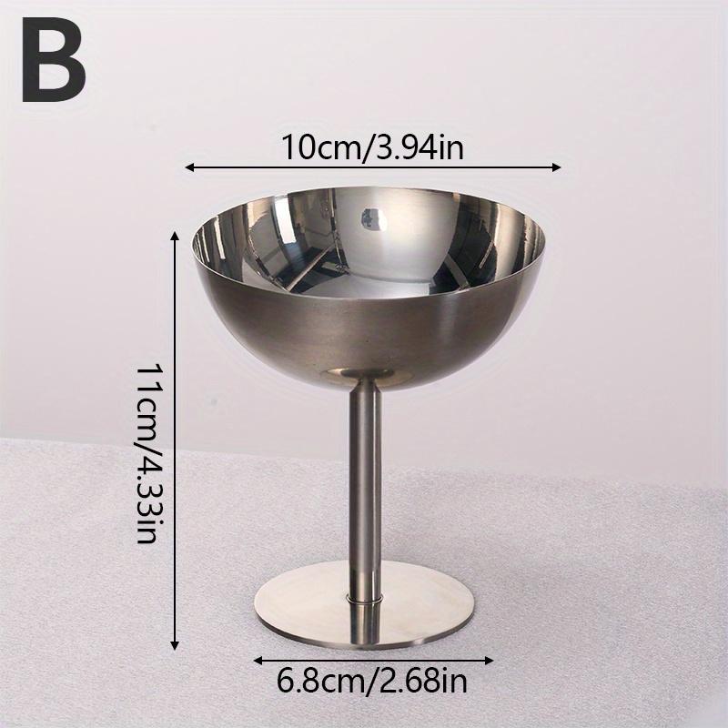 Креативный контейнер для чашки мороженого из нержавеющей стали, кухонный бар, бокал для вина, металлическая салатница, десертная тарелка с фруктами, товары для вечеринок