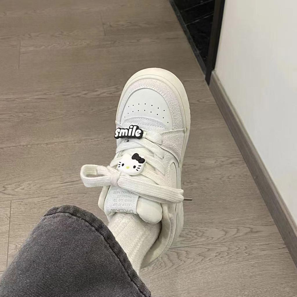 2025 Spring and Autumn New Campus Dopamine Women's Versatile Original Sports and Leisure Retro Niche Korean Version Bread Shoes