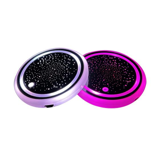 2 шт. светодиодная автомобильная подставка для чашки, водонепроницаемая подставка для чашки с датчиком света, USB перезаряжаемая светодиодная лампа для салона автомобиля, украшение для чашки, коврик для чашки