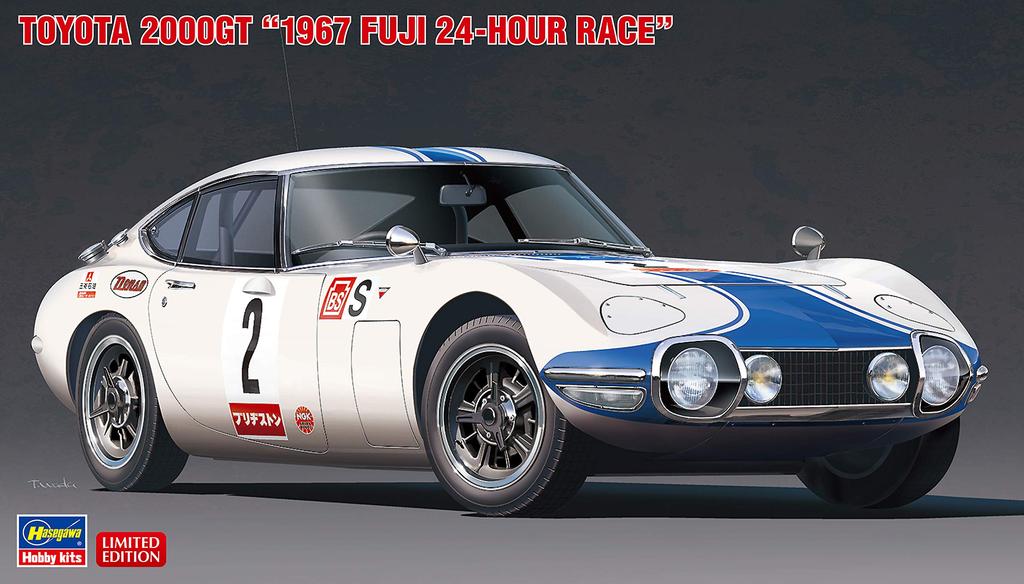 Hasegawa Scale Toyota 2000GT 1967 Fuji 24 Hours Endurance Race Plastic Model Kit 20464 1/24