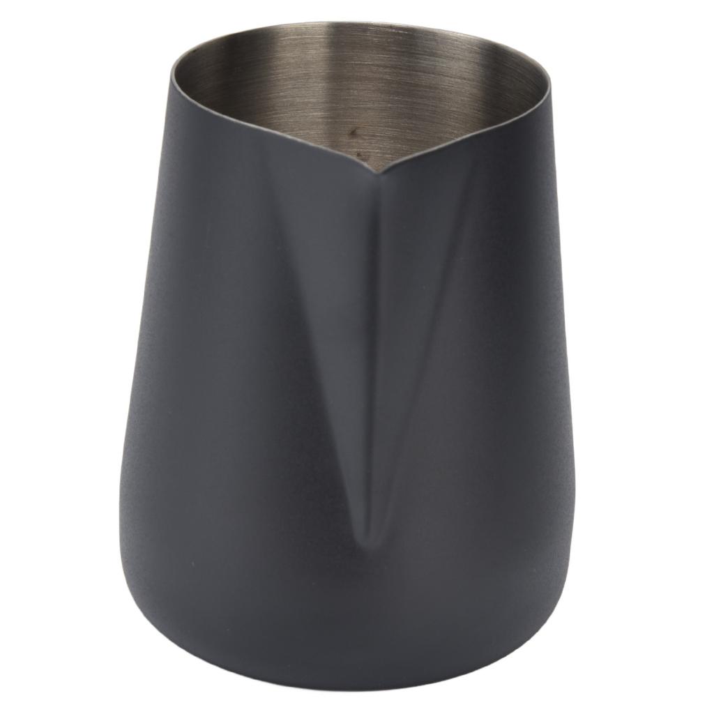 Кувшин для вспенивания молока, утолщенная чашка для вспенивания молока 450 мл с острым носиком для кофемашины CafeBlack