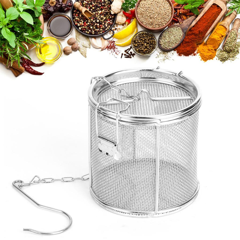 Stainless Steel Tea Ball Strainer Soup Seasonings Seperation Basket Spice Filter