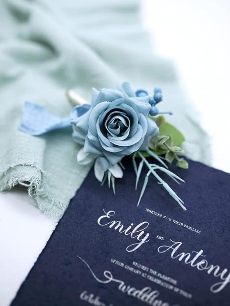 2 шт., набор из запястья, браслета и бутоньерки для свадьбы, подружки невесты, матери, бабушки, для девичника, свадьбы, искусственных роз, цветов, выпускного вечера