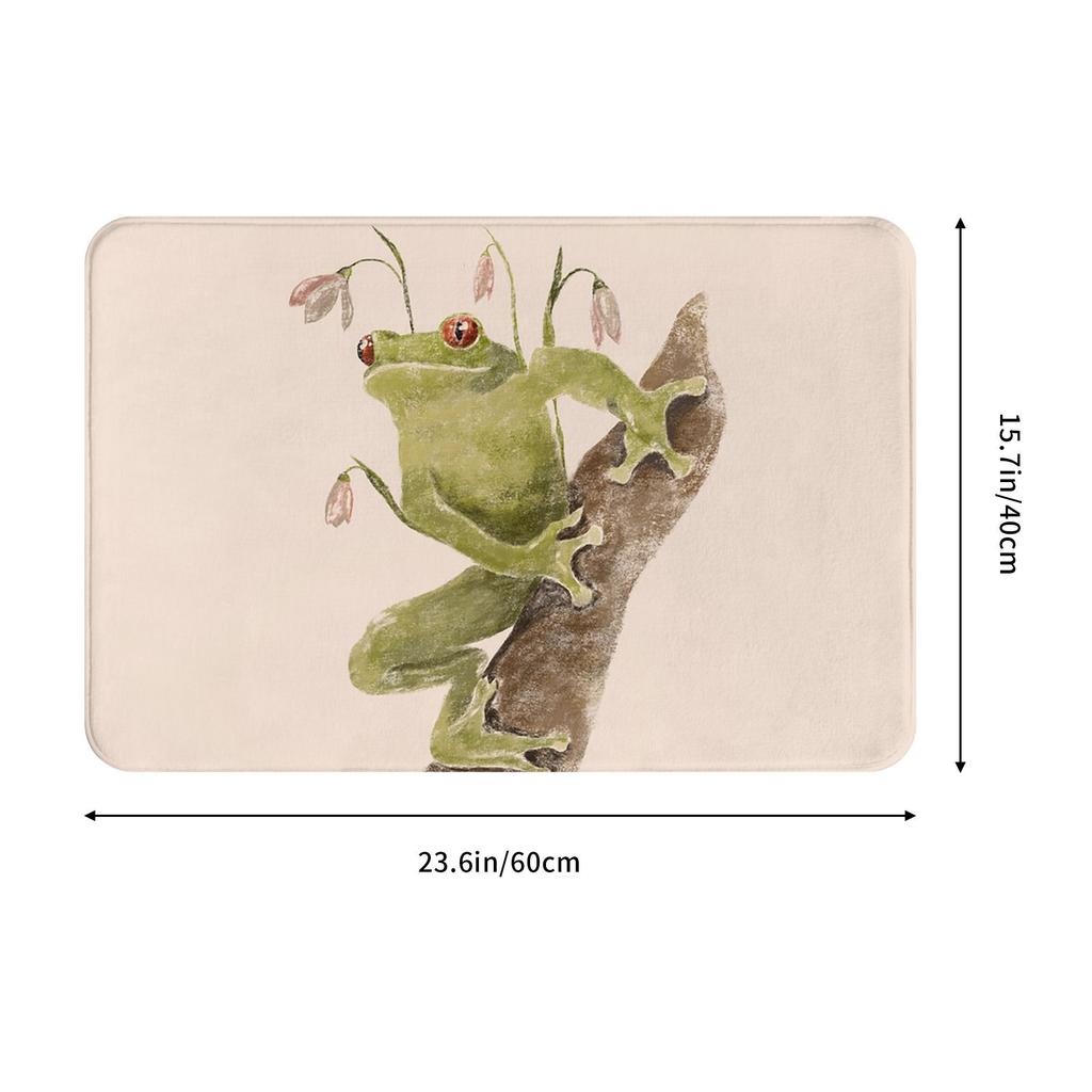 Frog Anti-slip Doormat Floor Mat Absorbent Mat Carpet Rug for Kitchen Entrance Home Bathroom Footpad Mats
