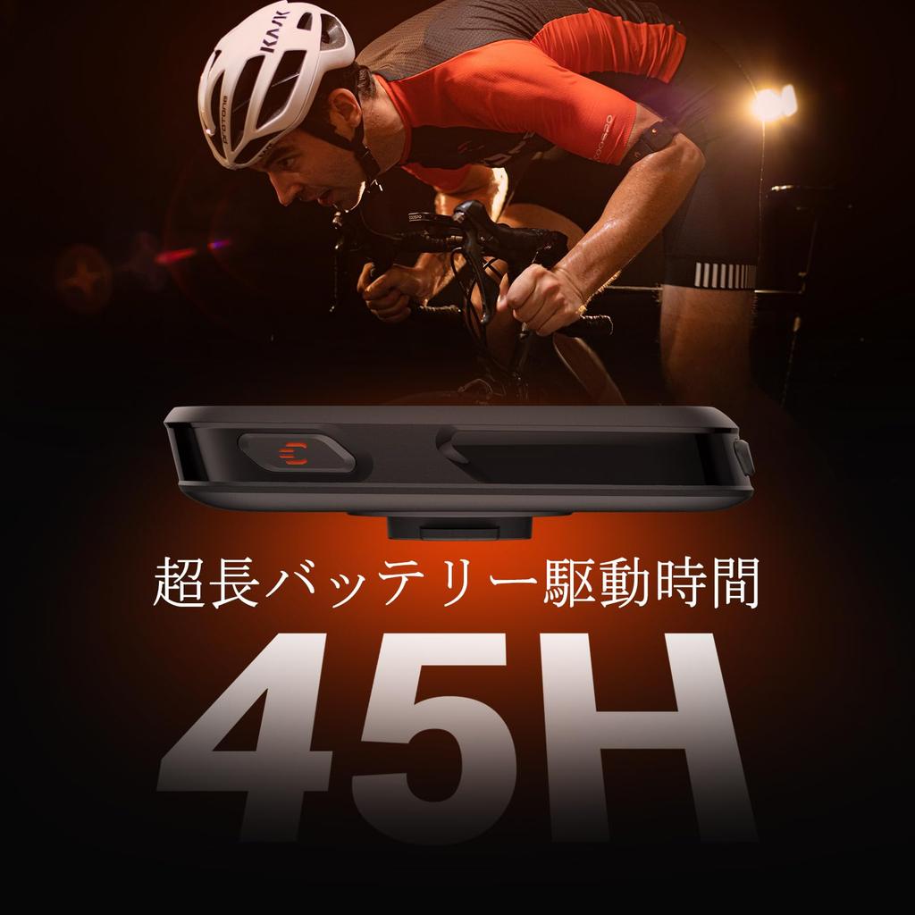 COOSPO CS500 Cycling Computer with Bicycle and Speedometer for Road Wireless Bluetooth Speed Sensor Power Meter Large Strava Japanese Instruction