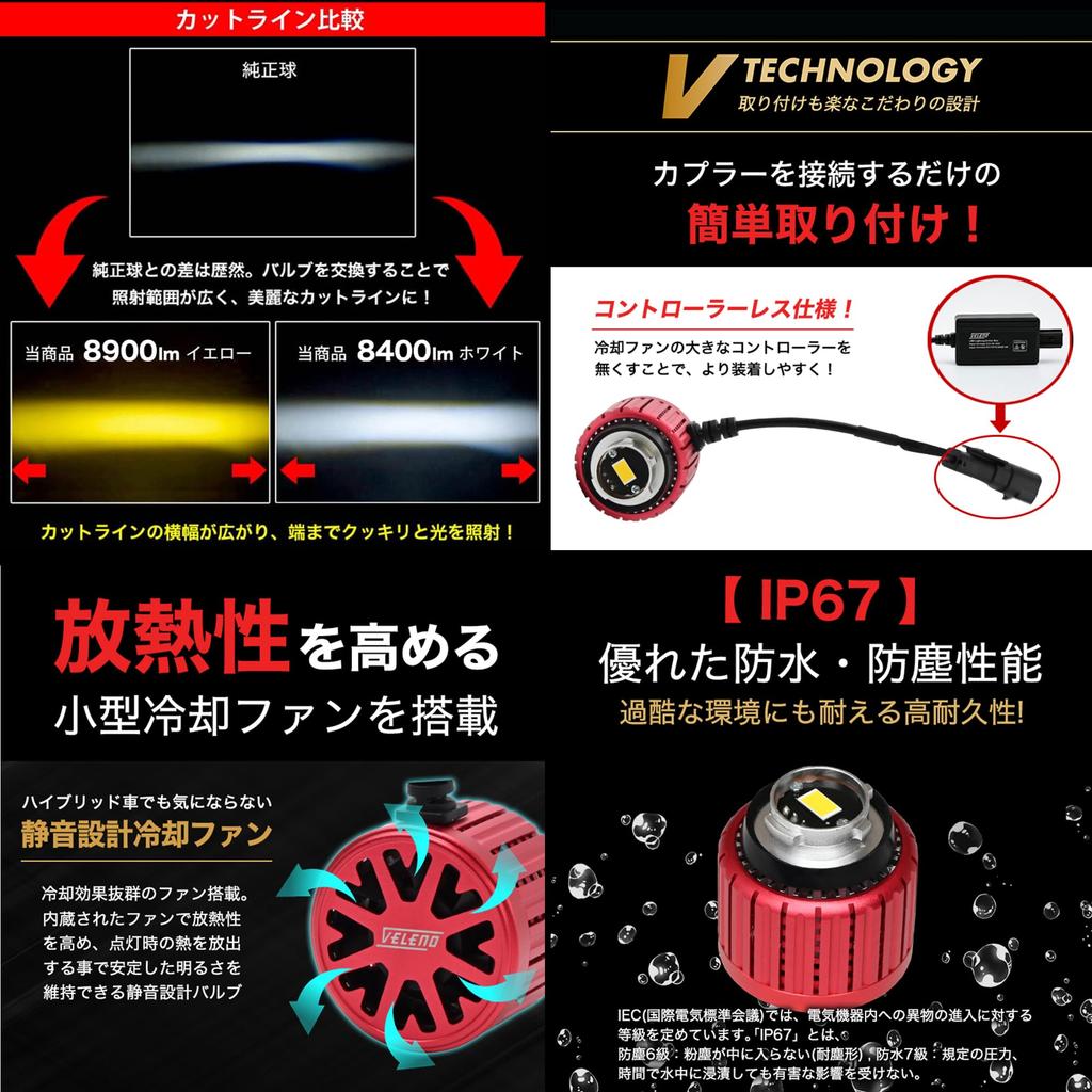 Оригинальный светодиодный противотуманный фонарь TOYOTA, 3500 лм, Белый, Яркий, Без вентилятора, Toyota VELENO 2 лампы