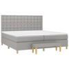 VidaXL Bed Slat Base with Mattress, Upholstered Bed, Double Bed, Adult Bedroom Interior Bed, Modern, 3137501