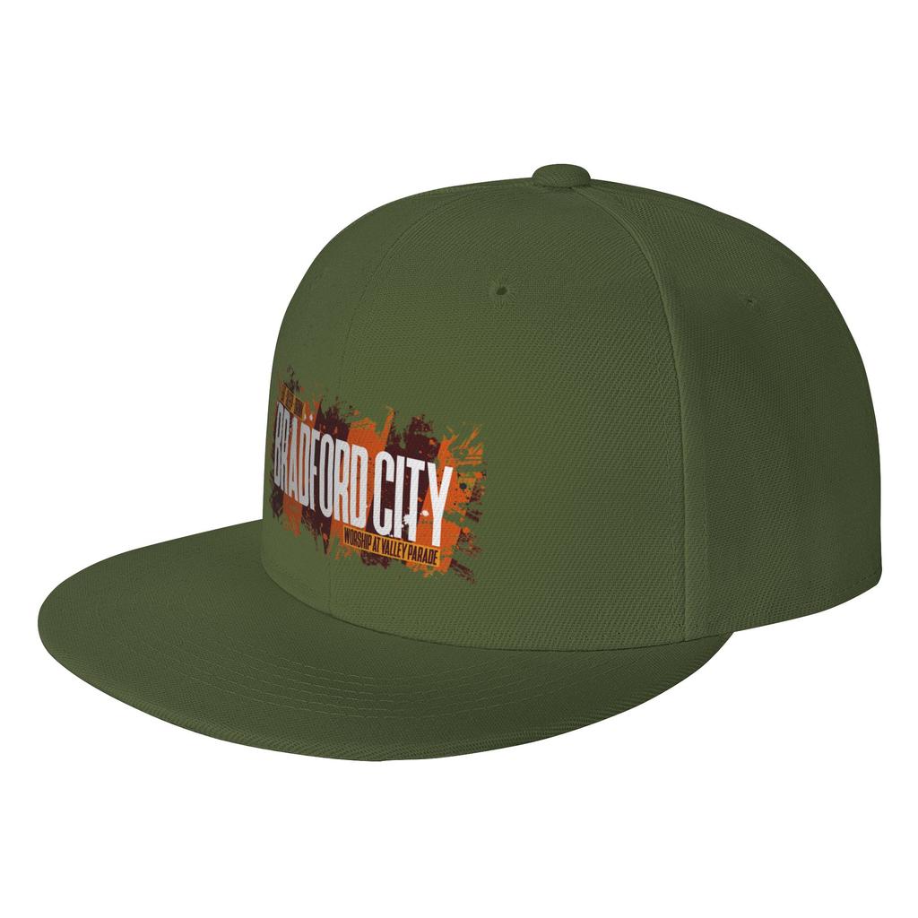 Fashion Bradford City fans gifts Eat Sleep Drink Valley Parade The Bantams Flat Brim Sun Hat Trucker Cap Beret Unisex