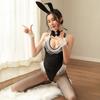 Sexy Lingerie Velvet Bunny Uniform Open Crotch One-piece Nightclub Cosplay Pure Lust Maid Outfit Seduction
