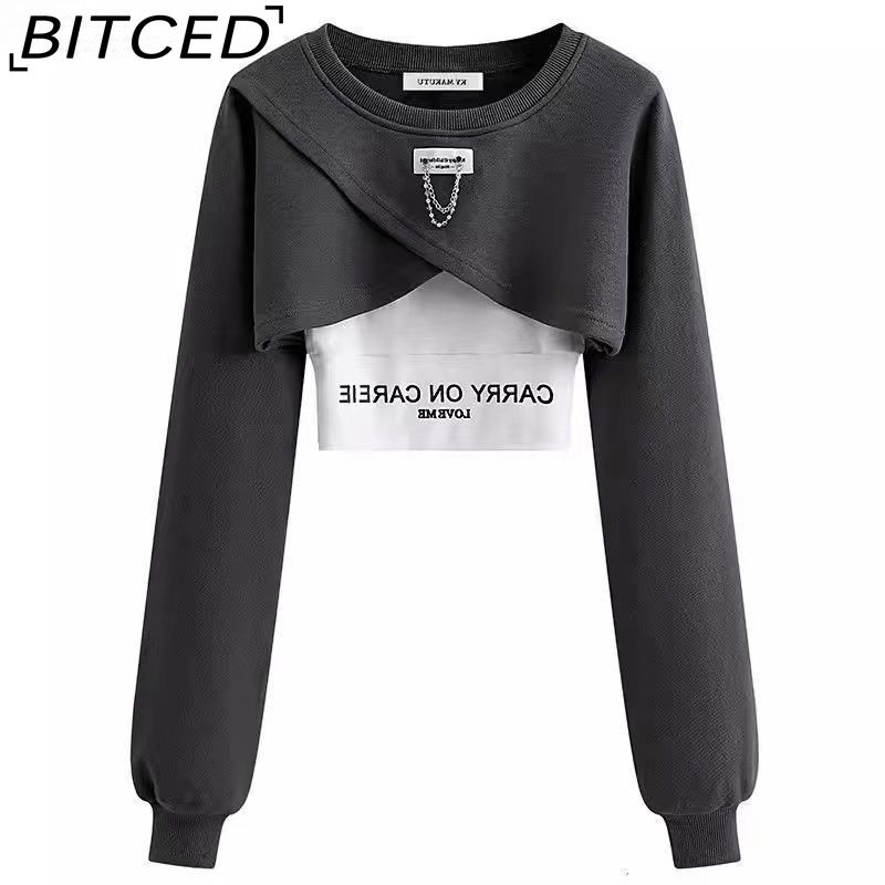 BITCED Dopamine Cool и Cool Salt Style Girl Крутые и стильные уличные рабочие брюки, костюм для горячей девушки, школьная форма, толстовка с капюшоном из трех частей
