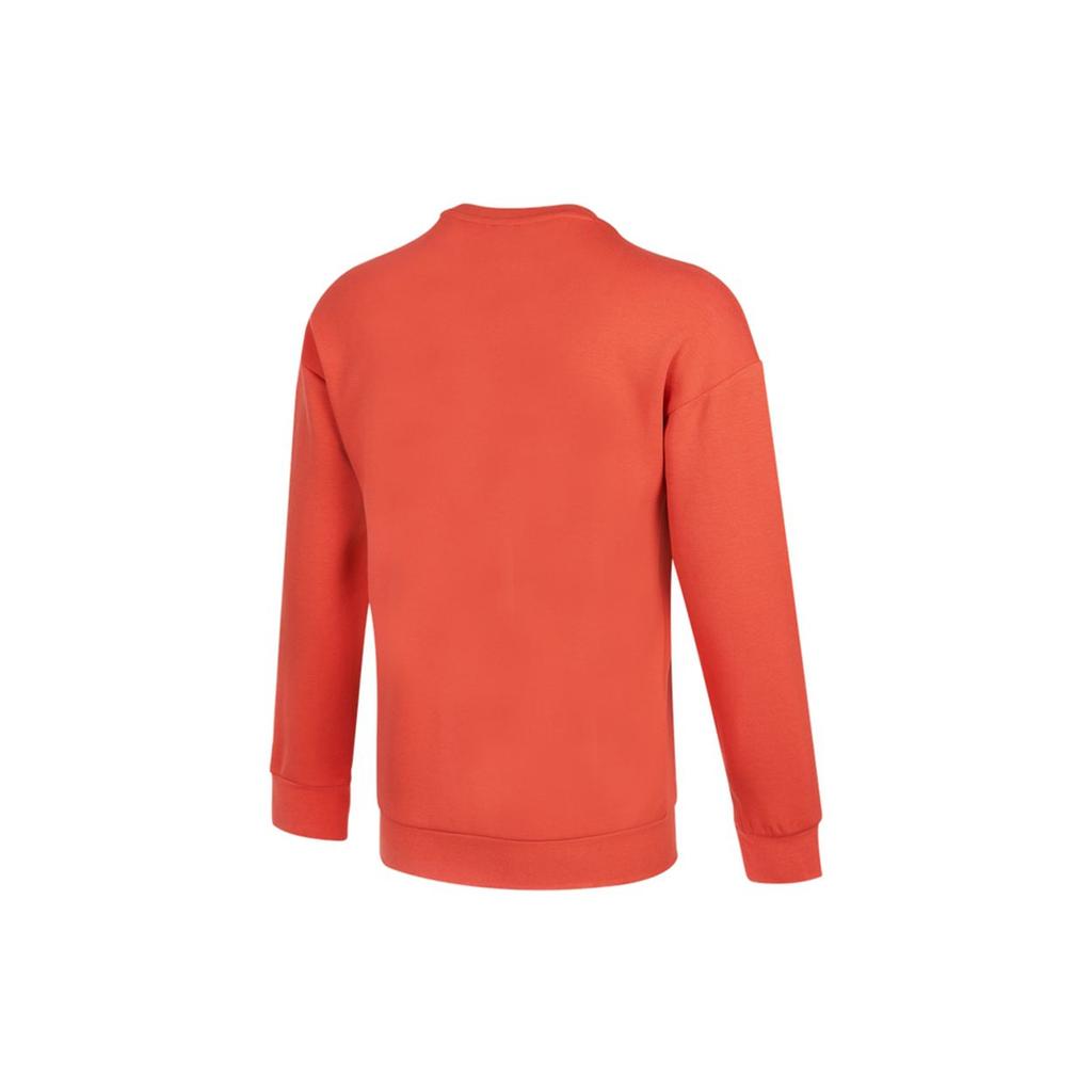 Adidas Story Sweatshirt With Large Logo Print Men Sweatshirt Orange-Red H39215