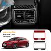 Наклейка из настоящего мягкого углеродного волокна для Seat Leon MK3 2013 2014 2015 2016 2017 2018 2019 2020 LHD RHD Автомобильная накладка на рамку заднего воздуховода