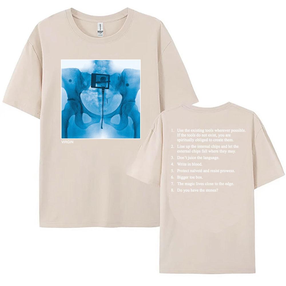 Virgin Album Printing 2025 NEW T-shirt Lorde Singer Graphic Tshirts Cotton Summer Short Sleeve T Shirt for Women Loose Fashion