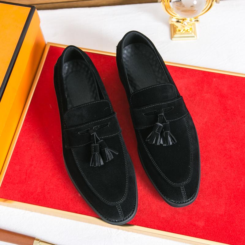 Модная Высококачественная Мужская Дышащая Повседневная Обувь Su Le Fu Модный Бренд Мужская Весенняя Удобная Остроносая Формальная Деловая Кожаная Обувь