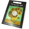[N5261] - Gold 'Vincent Van Gogh' Pin Brooch (sunflower)