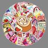 50 Cakes Doodle Personality Cartoon Small Fresh Dessert DIY Skateboard Water Cup Suitcase Sticker Waterproof