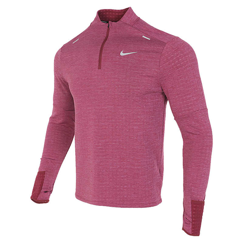 Nike T Shirts Men's Fuchsia Crew Neck Moderate Straight Fit DD5663-653