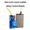 Модуль обнаружения воды 12 В для Arduino, датчик капель дождя с релейным выходом для мониторинга погоды, мощность реле 250 В