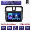 10-дюймовый Android Carplay для Renault Logan Sandero 2014-2017, автомобильный радиоприемник, мультимедийный видеоплеер, GPS-навигация, WIFI, 2 + 32 ГБ