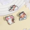 Adorable Cat Work Cat Enamel Pin Accessories Lapel Pins Badge Fashion Cartoon Cat Pins  Unisex